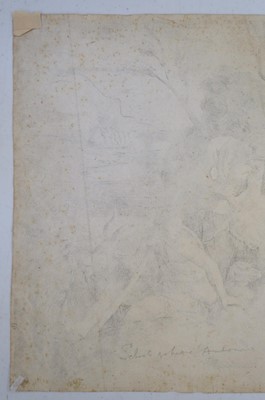 Lot 4 - Bonasone (Giulio, 1500/10-1574). Jupiter suckled by the Goat Amaltheia, circa 1533-74, engraving