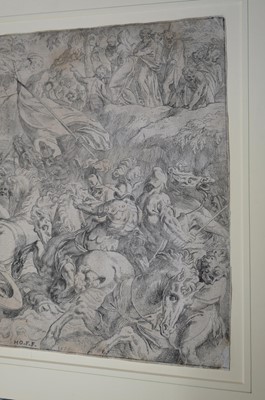 Lot 8 - Farinati (Orazio, 1559–after 1616). Pharaoh's Army submerged in the Red Sea, 1583, etching