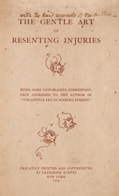 Lot 459 - Whistler (James). The Gentle Art of Resenting Injuries, 1904