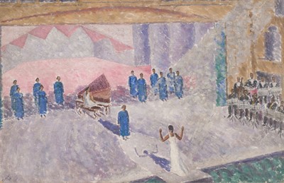 Lot 347 - Ziegler (Archibald, 1903-1971) Rhapsody in Blue, oil on board