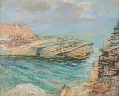 Lot 341 - McKillip (Day, 1876-1960) Rocky Outcrop on the Irish Coast, circa 1930