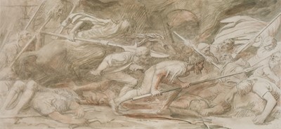 Lot 171 - Legros (Alphonse, 1837-1911) Triomphe de la Mort : le combat, original pencil