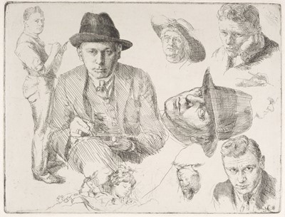 Lot 214 - Reeve (Sidney Russell, 1895-1970) Where there’s copper, there’s hope, 1921, etching