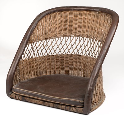 Lot 83 - Pioneer aviation. A WWI period wicker pilots' seat