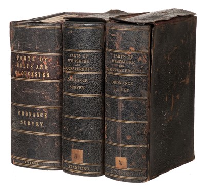 Lot 131 - Ordnance Survey. Parts of Wiltshire and Gloucestershire, circa 1900