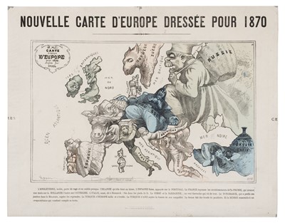 Lot 111 - Europe. Hadol (Paul), Nouvelle Carte D'Europe dressée pour 1870
