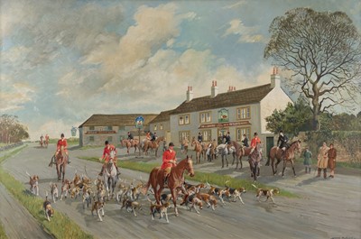 Lot 366 - Appleyard (Joseph, 1908-1960). A Meet at the Fox and Grapes, circa 1950