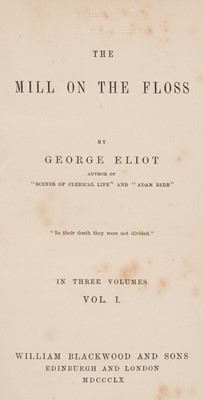 Lot 382 - Eliot (George). The Mill on the Floss, 3 volumes, 1st edition, 1860