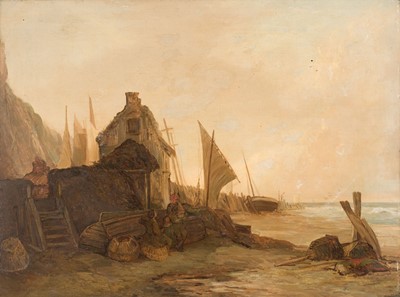 Lot 67 - Collins (William, 1788-1847). Fisherman on the Shoreline