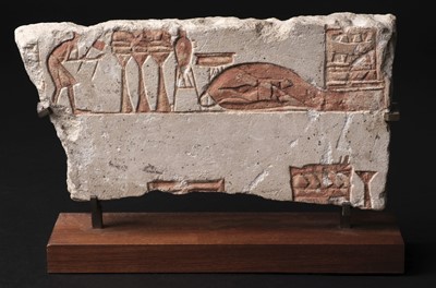 Lot 507 - Egyptian Limestone Talatat Relief, circa 1350 BC