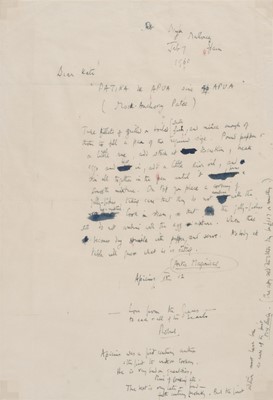 Lot 283 - Graves (Robert, 1895-1985), English writer and soldier. Autograph Letter Signed