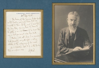 Lot 287 - Shaw (George Bernard, 1856-1950), Irish playwright..., Autograph Letter Signed