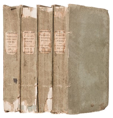 Lot 378 - Wordsworth (William). The Miscellaneous Poems of William Wordsworth, 4 vols, 1st ed, 1820