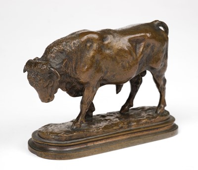 Lot 191 - Bonheur (Rosa, 1822-1899). Bull, bronze sculpture