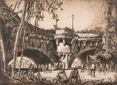 Lot 206 - Brangwyn (Frank, 1867-1956). Pont Neuf, Paris