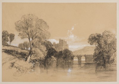 Lot 135 - Harding (James Duffield, 1798-1863). Landscape with Castle