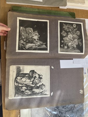 Lot 15 - Old Master Prints and Engravings. A folio album of Dutch, Italian and English prints and engravings
