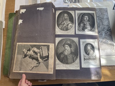 Lot 15 - Old Master Prints and Engravings. A folio album of Dutch, Italian and English prints and engravings