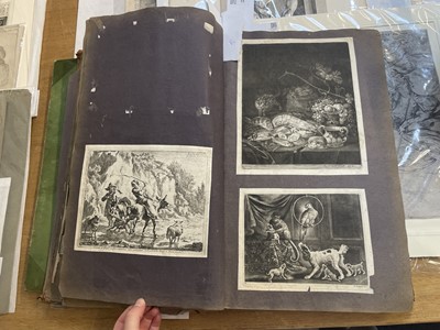 Lot 15 - Old Master Prints and Engravings. A folio album of Dutch, Italian and English prints and engravings