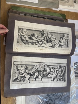 Lot 15 - Old Master Prints and Engravings. A folio album of Dutch, Italian and English prints and engravings