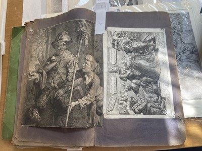 Lot 15 - Old Master Prints and Engravings. A folio album of Dutch, Italian and English prints and engravings