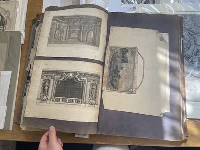Lot 15 - Old Master Prints and Engravings. A folio album of Dutch, Italian and English prints and engravings
