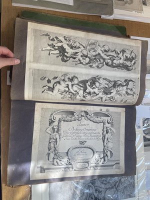 Lot 15 - Old Master Prints and Engravings. A folio album of Dutch, Italian and English prints and engravings