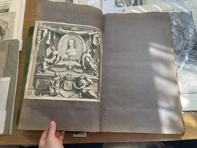 Lot 15 - Old Master Prints and Engravings. A folio album of Dutch, Italian and English prints and engravings