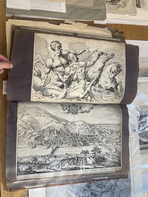 Lot 15 - Old Master Prints and Engravings. A folio album of Dutch, Italian and English prints and engravings
