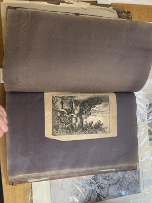 Lot 15 - Old Master Prints and Engravings. A folio album of Dutch, Italian and English prints and engravings