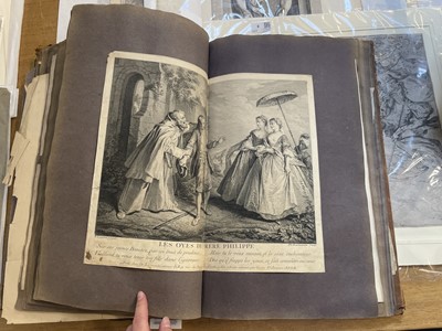 Lot 15 - Old Master Prints and Engravings. A folio album of Dutch, Italian and English prints and engravings