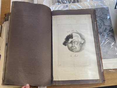 Lot 15 - Old Master Prints and Engravings. A folio album of Dutch, Italian and English prints and engravings