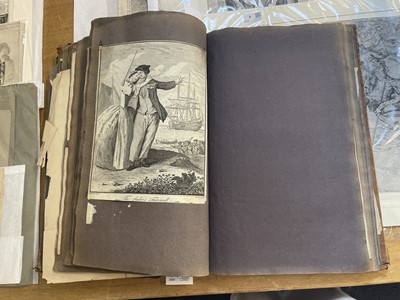 Lot 15 - Old Master Prints and Engravings. A folio album of Dutch, Italian and English prints and engravings