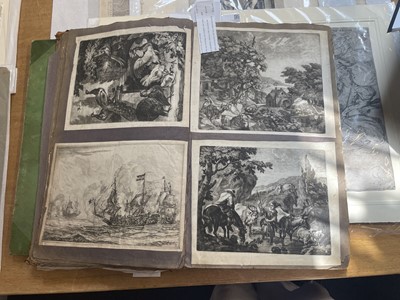 Lot 15 - Old Master Prints and Engravings. A folio album of Dutch, Italian and English prints and engravings