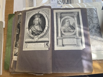 Lot 15 - Old Master Prints and Engravings. A folio album of Dutch, Italian and English prints and engravings