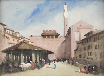 Lot 342 - Wellesley (Victor, 1876-1954). Palazzo Pubblicco from Piazza Mercato Siena..., and one other