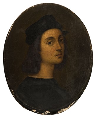 Lot 27 - After Raphael (1483-1520). Self Portrait, 1506, an early 19th century copy