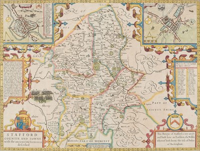 Lot 141 - Staffordshire. Speed (John), Stafford Countie and Towne..., 1st edition, [1611]