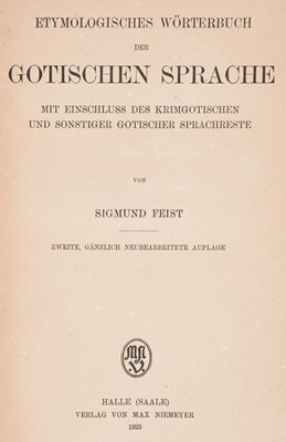 Lot 290 - Tolkien (John Francis Reuel 1917-2003), Etymologisches Wörterbuch..., (by) Sigmund Feist...