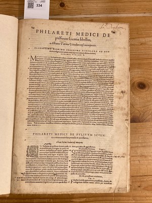 Lot 334 - Stephanus (Henricus). Medicae artis principes, post Hippocratem & Galenum.... [Geneva]: H. Estienne, 1567