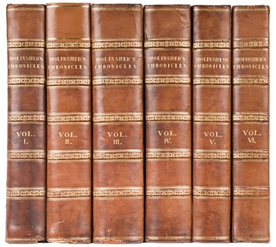 Lot 374 - Holinshed (Raphael). Holinshed's Chronicle of England, Scotland, and Ireland, 6 volumes, 1807-08