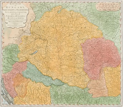 Lot 118 - Hungary. Laurie (Robert & James Whittle, publishers), Kingdom of Hungary..., 1794