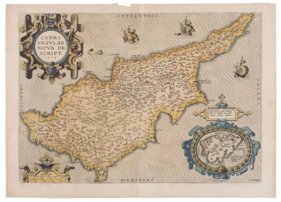 Lot 102 - Cyprus. Ortelius (Abraham), Cypri Insulae Nova Descript..., [1575]