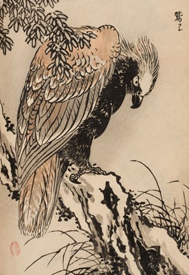 Lot 79 - Kono (Bairei). Album of One Hundred Birds, 3 volumes in 1, Okura Magobei, 1881