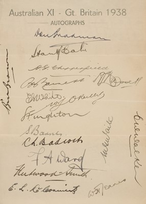 Lot 276 - Cricket Autographs. A small autograph album, c. 1930s and later
