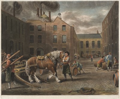 Lot 237 - Ward (William). A View from the East-End of the Brewery Chiswell Street, 1792