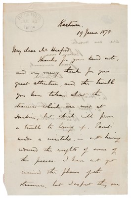 Lot 282 - Gordon (Charles George, 1833-1885). British Army officer and administrator. Autograph Letter Signed