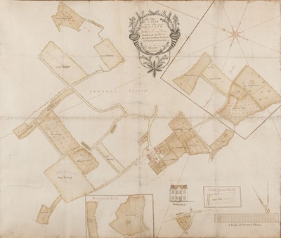 Lot 109 - Estate Plan. Coates (Giles). A Plan of the Estate of William Long, Gent...., 1778