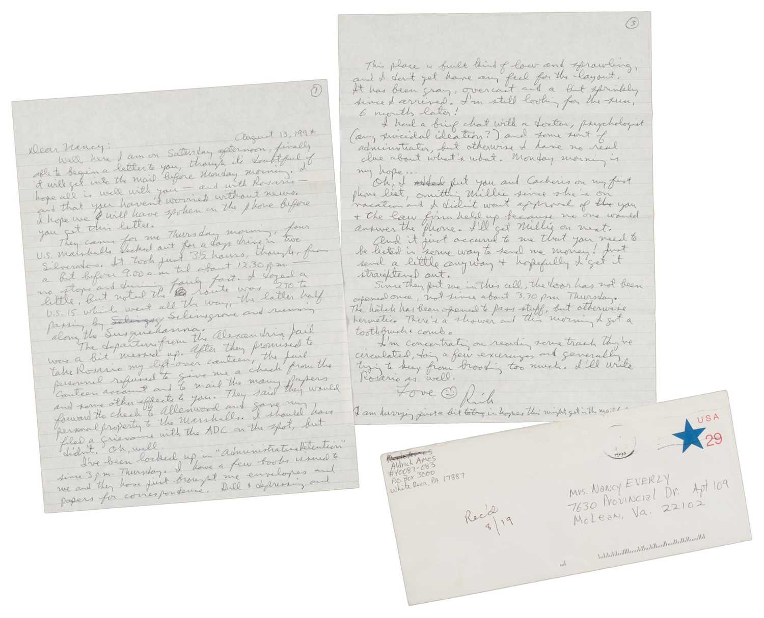 Lot 273 - Ames (Aldrich Hazen, b. 1941), An archive of 170+ Autograph Letters Signed