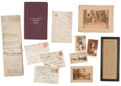 Lot 318 - Soutter Family Archive. A large archive of letters, diaries, photographs, 19th-century